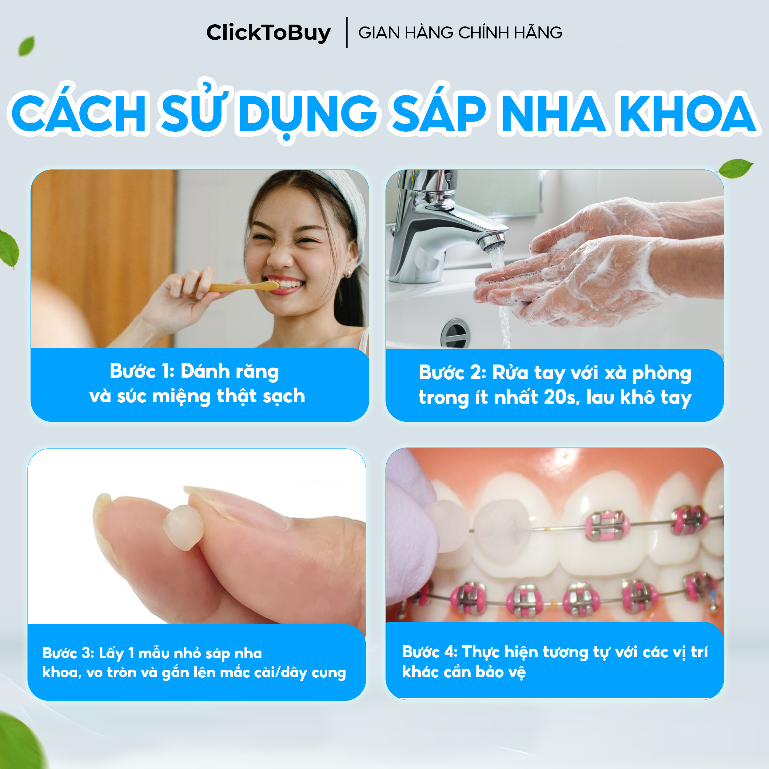 Sáp Nha Khoa Coral 10 mùi , Sáp Giảm Đau Khi Chỉnh Nha, Niềng Răng, Giảm Nhiệt Miệng