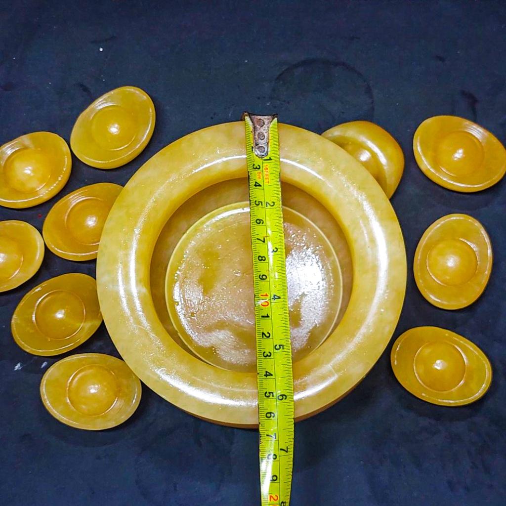 Bát Tụ Bảo , Bát Vàng Đá Ngọc Hoàng Long - Đường Kính 16cm SIÊU TO