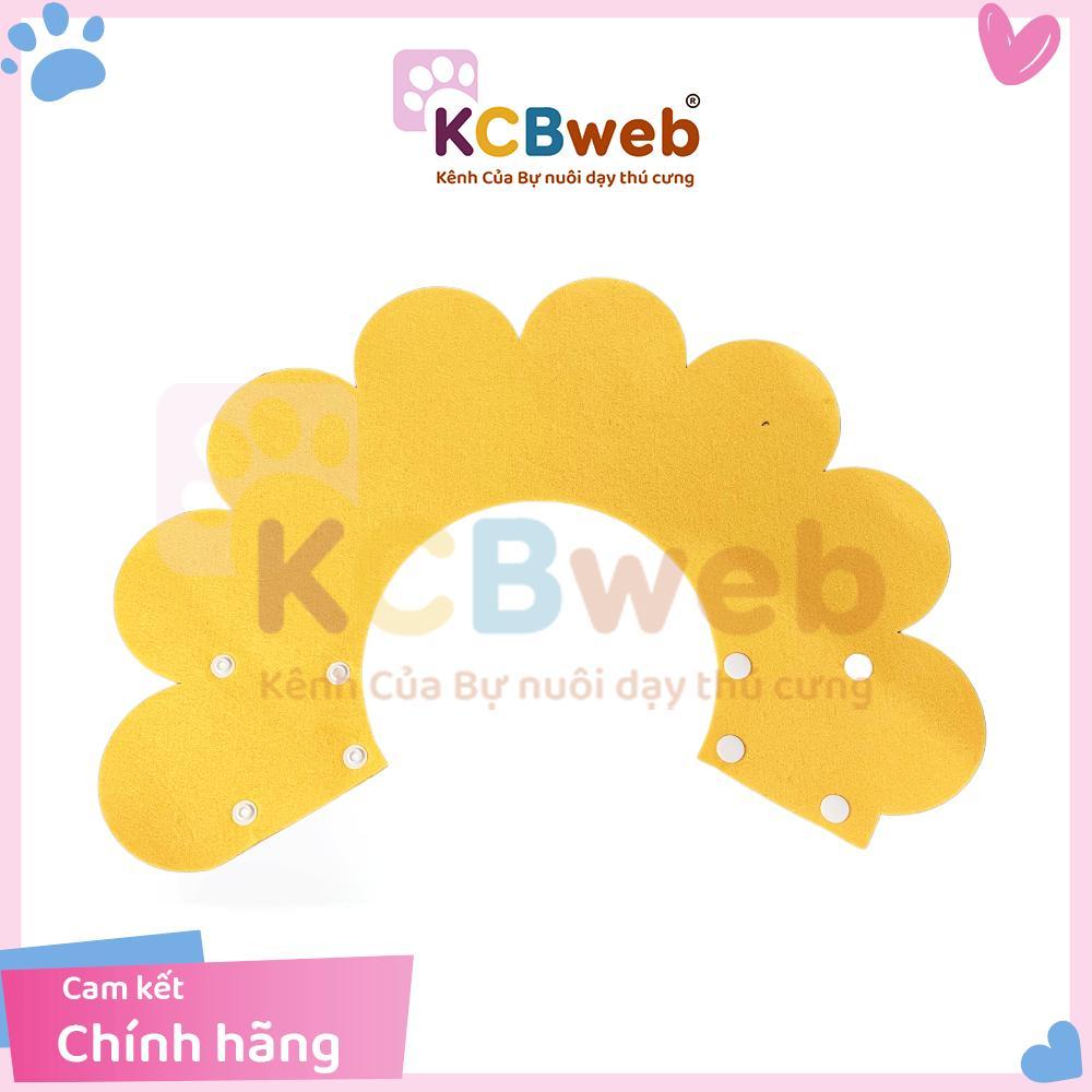 Vòng hoa vàng đeo cổ chống liếm cho chó mèo