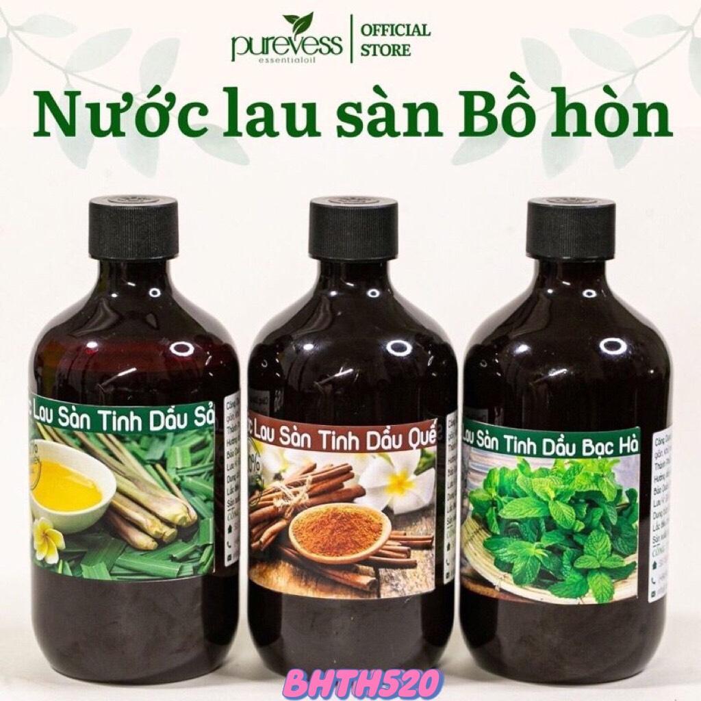 Nước lau sàn hữu cơ bồ hòn Purevess từ tinh dầu thiên nhiên giúp đuổi muỗi và côn trùng