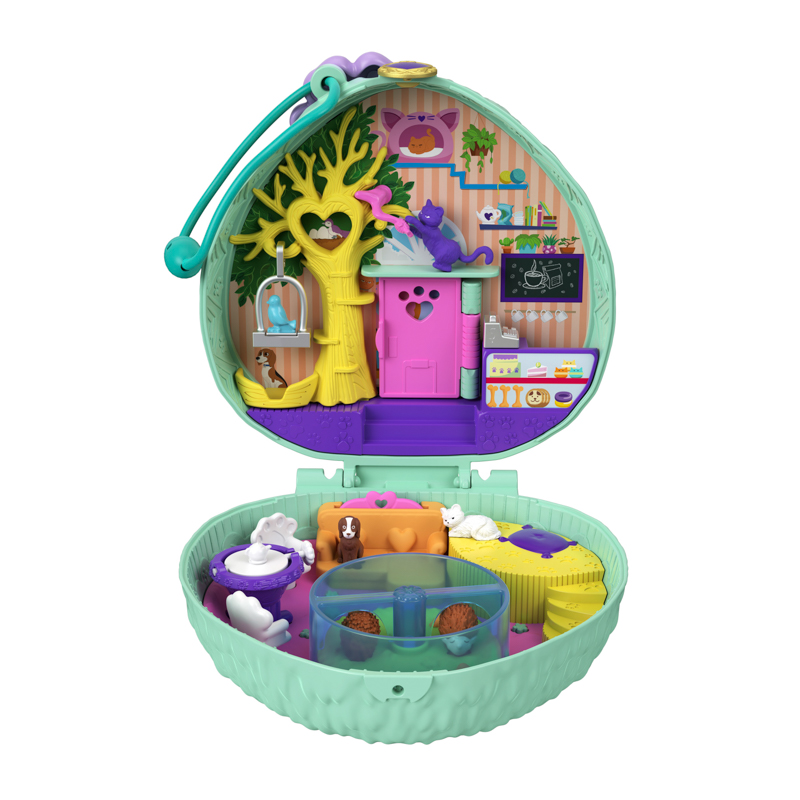 Đồ Chơi POLLY POCKET Polly Pocket Và Tiệm Café Của Nhím Nơ Tím GTN15/FRY35