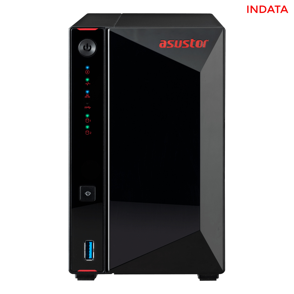 Bộ lưu trữ mạng NAS Asustor Nimbustor2 AS5202T CPU Intel Dual-core, 2GB Ram upgradable, 2x2.5Gbps, 2 khay ổ cứng - Hàng chính hãng