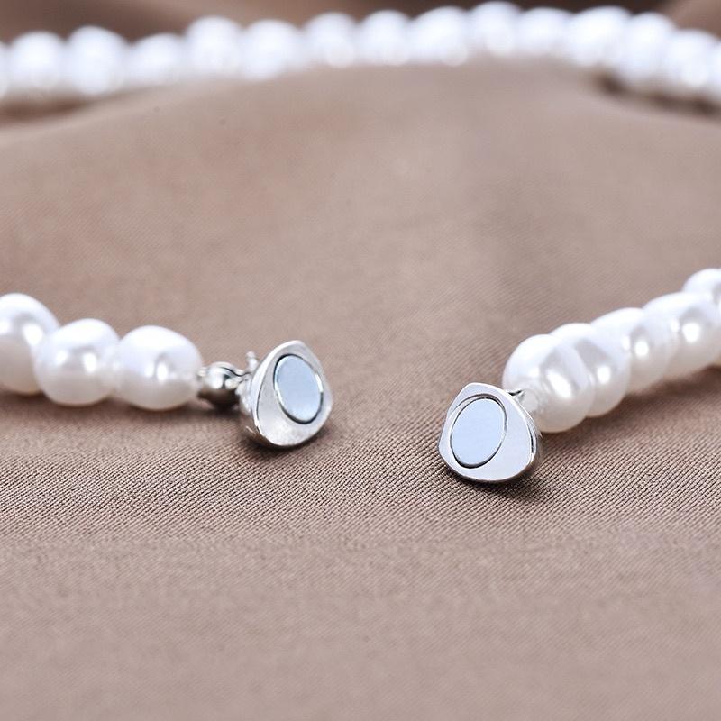 Dây chuyền nữ choker nữ hạt trai tim titan đẹp Ring House