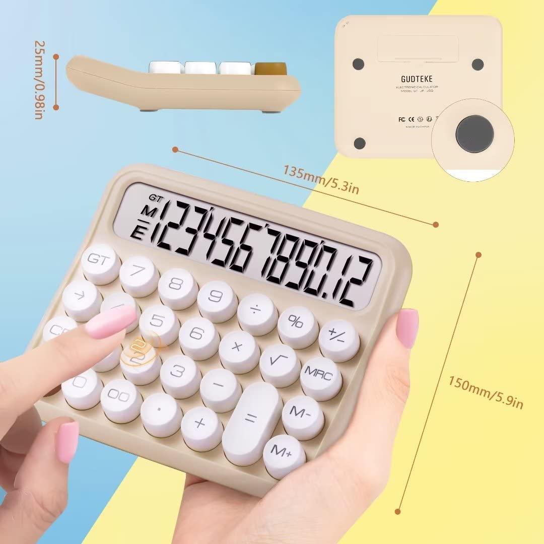 Máy tính Taschmen Nút lớn Máy tính TASCHE Máy tính dễ thương lớn với máy tính LCD LCD lớn cho trường học, văn phòng, tại nhà