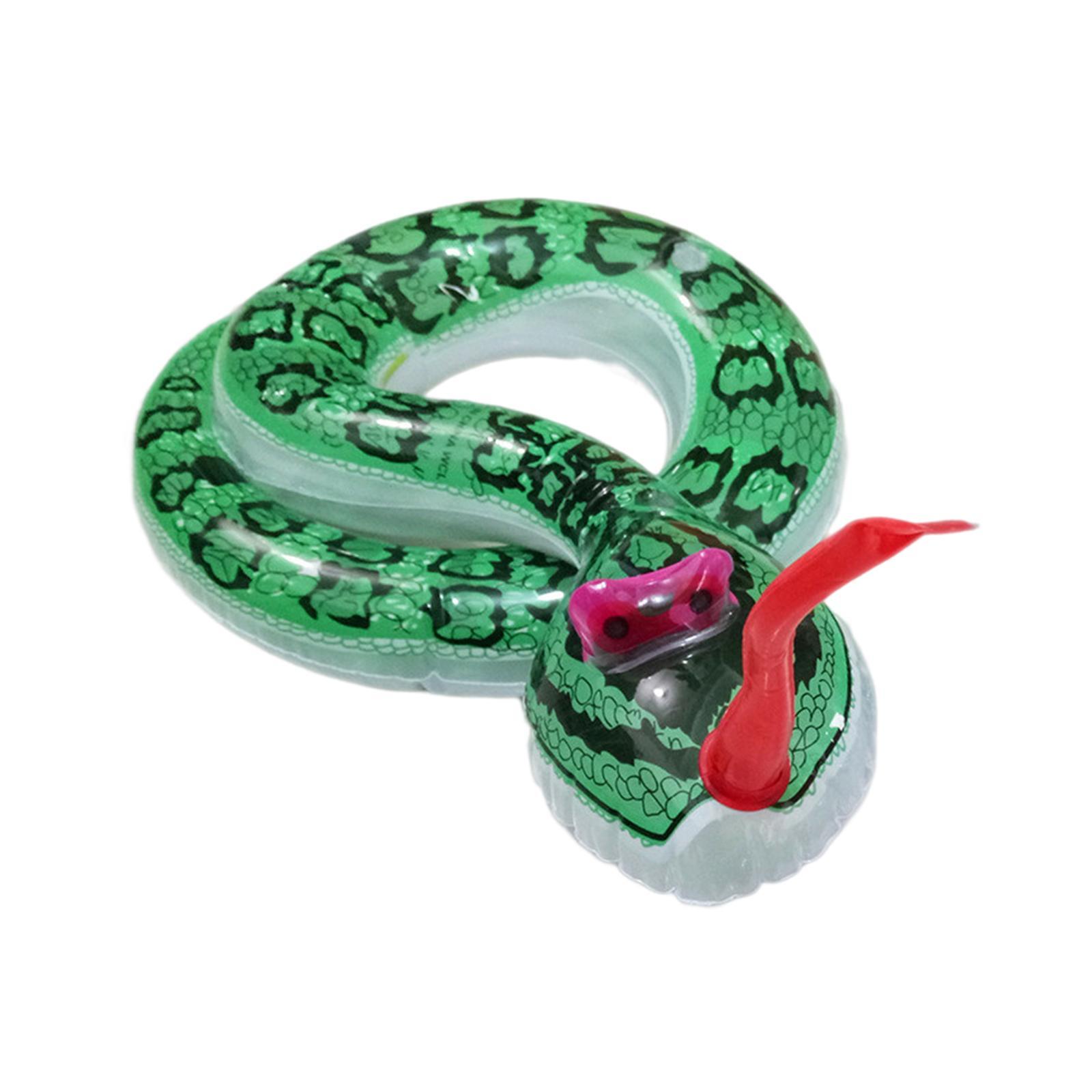 Animal Figurine Fake Snake Simulation Horrifying Funny Inflatable Snake Model April Fool's Toy Tabletop Decor Educational Toys Props Party