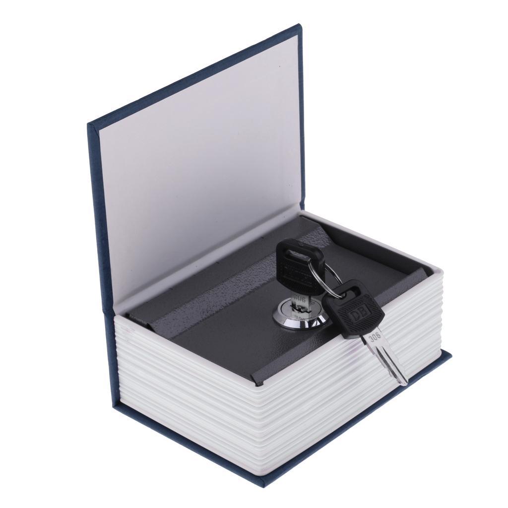 4x Antique Hidden Dictionary Book Travel Security Hide Stash Secret with Key