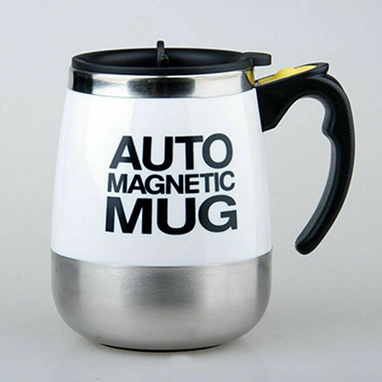Cốc tự khuấy Auto Magnetic Mug 450ml - Tặng kèm đèn pin bóp tay mini
