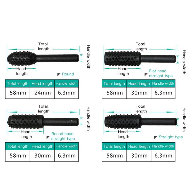 BITS BITS Bộ 10 Đầu Mũi Khoan Gia Công Vật Liệu Gỗ 6.3mm