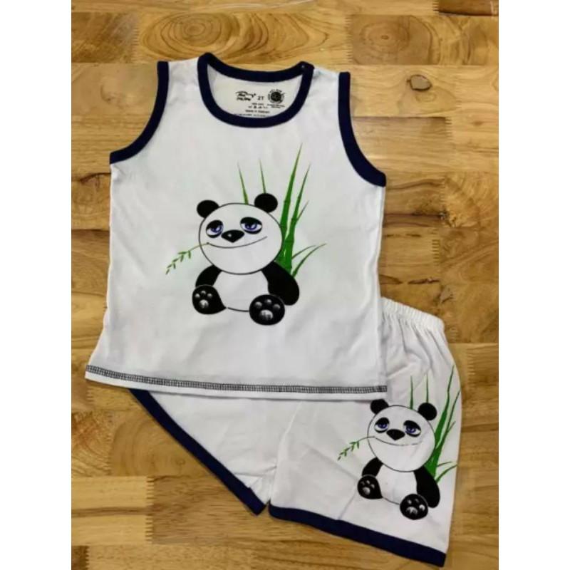 Sét 3 bộ thun cotton sát nách size 4kg đến 45kg.Màu ngẫu nhiên