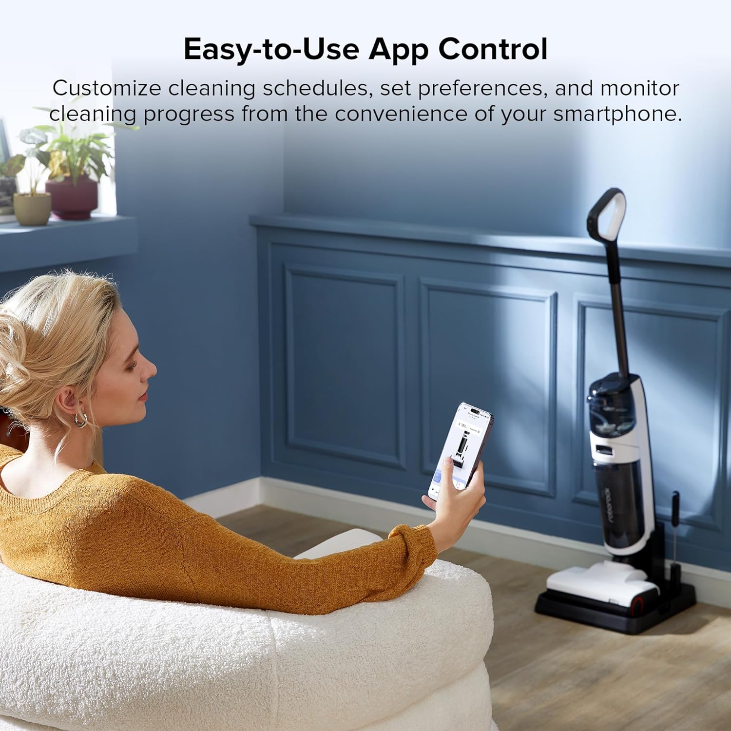 Máy Hút Bụi Lau Sàn Roborock Flexi Lite Gập Nghiêng 180° - Hàng Chính Hãng