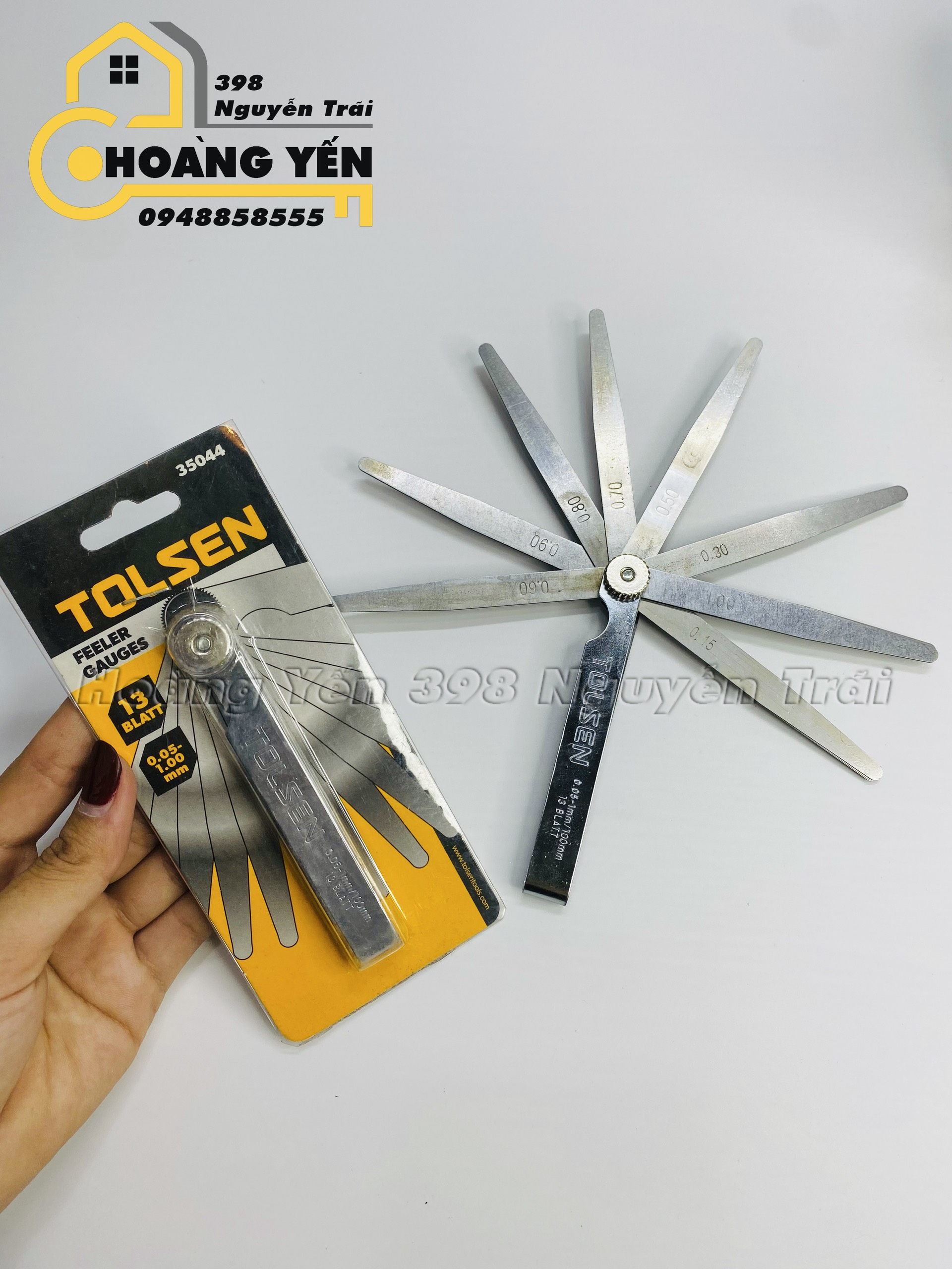 Bộ thước lá Tolsen 35044 loại 13 lá - Khóa Hoàng Yến 398 Nguyễn Trã