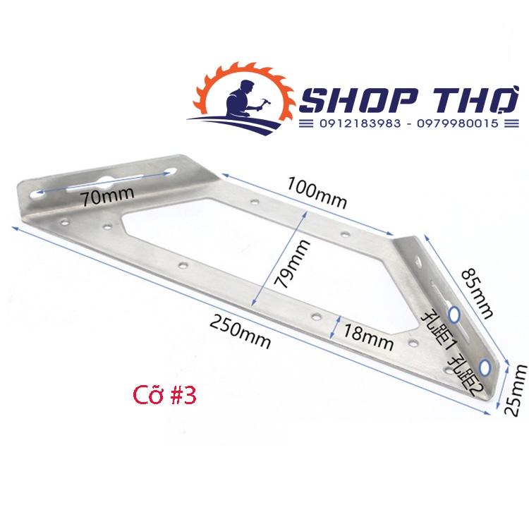 Ke góc inox 201 cỡ #3, #4 liên kết góc 3 mặt