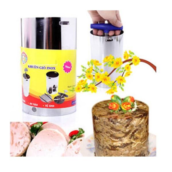 Khuôn Làm Giò Chả 1Kg Inox 304 Sáng Bóng Hàng - Hàng Loại 1