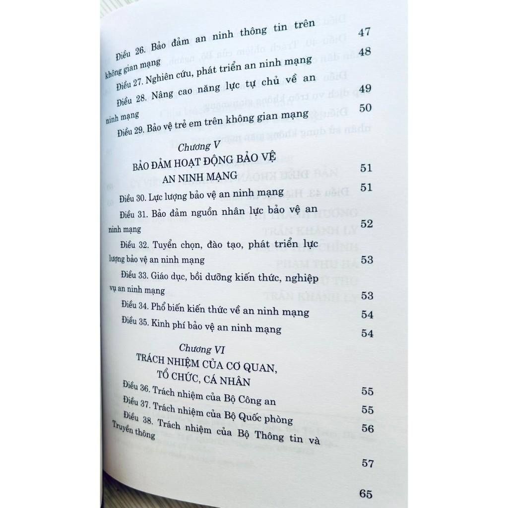 Sách - Luật An Ninh Mạng (Hiện Hành) - NXB Chính Trị Quốc Gia