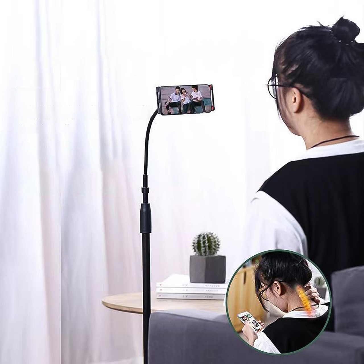 Tripod - giá đỡ điện thoại, máy tính bảng 3 chân live stream quay video tiktok gấp gọn  cao 110-175cm xoay 360 độ - hàng chính hãng