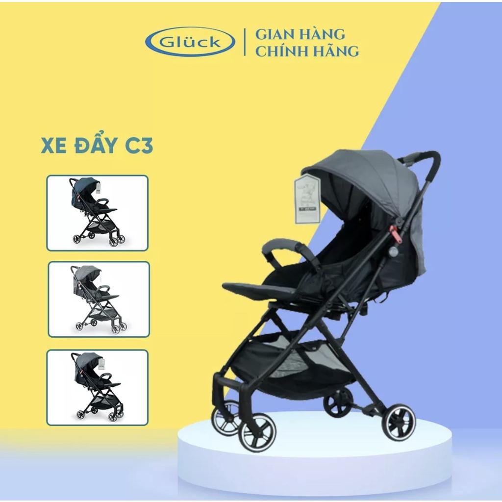 Xe Đẩy Em Bé Gấp Gọn GLUCK BABY C3 An toàn Tiện lợi cho trẻ sơ sinh đến 5 tuổi