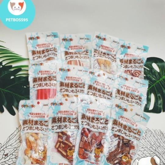 BÁNH THƯỞNG CHO CHÓ MÈO CAO CẤP NHÌU MÙI VỊ GÓI 100G