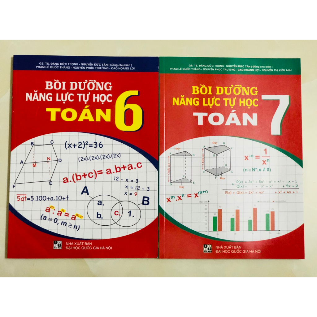 Sách - Combo bồi dưỡng năng lực tự học toán ( lớp 6 + lớp 7 )