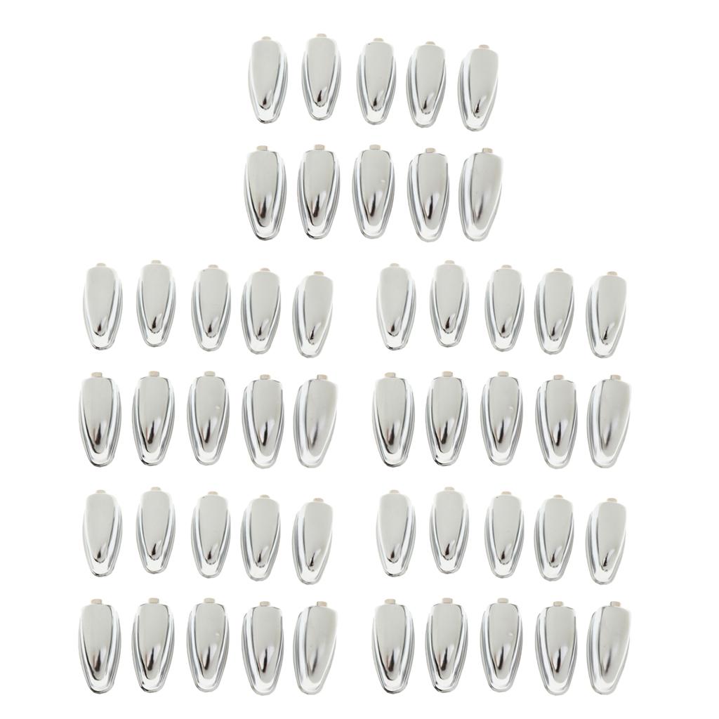 Sunnimix 50 Chiếc Sắt Bass Móc Hít Móng Vuốt Móc Thay Thế Cho Trống-Cầu Thủ Sinh Viên