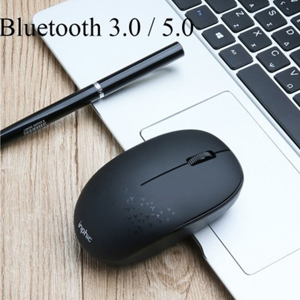 Chuột Không Dây Bluetooth Inphic E5B 5.0 1200DPI Chống Ồn Phù Hợp Sử Dụng Văn Phòng - Hàng Nhập Khẩu