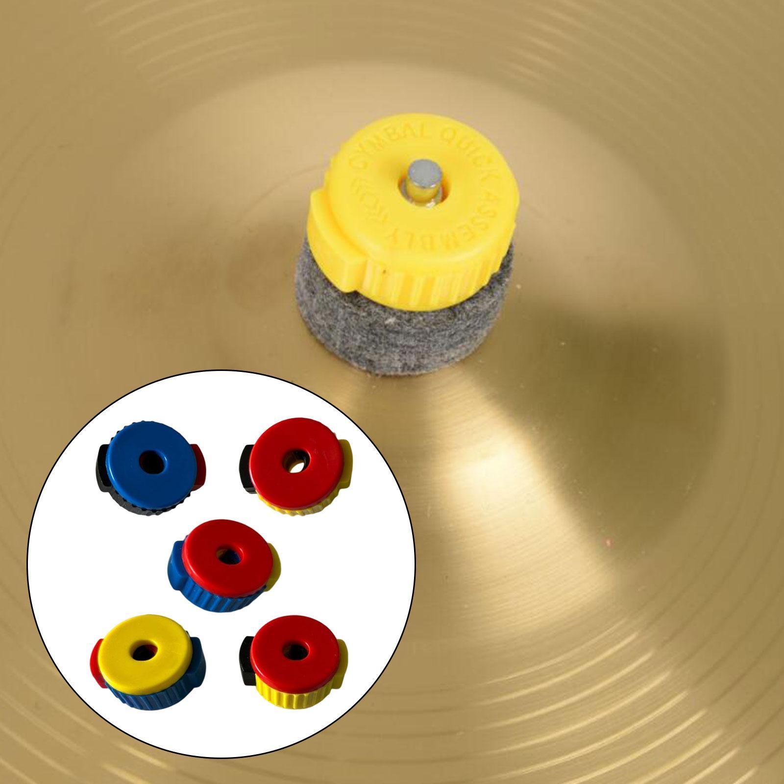 5 Pieces Cymbal Quick Release Nut Drum Set Buckle DIY Parts Accessories