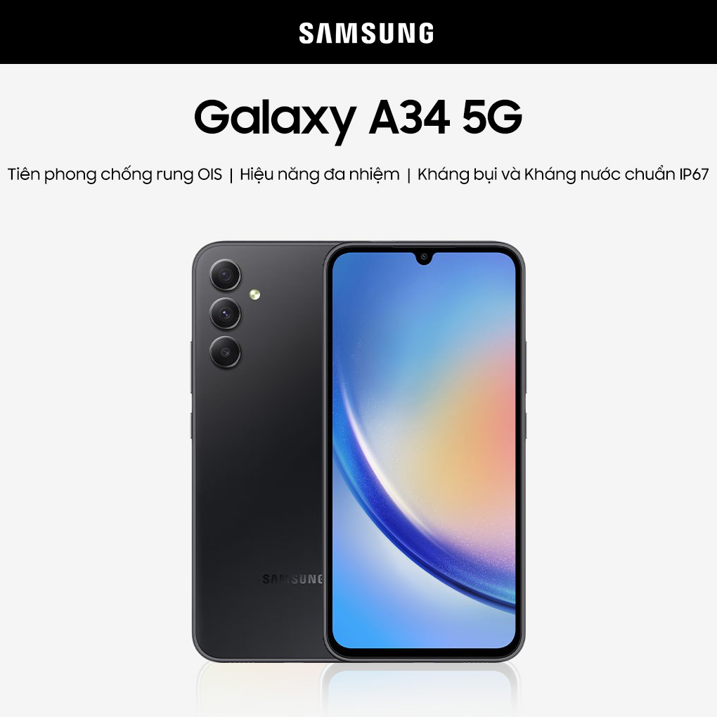 Điện thoại Samsung Galaxy A34 5G (8GB/128GB) - Hàng chính hãng