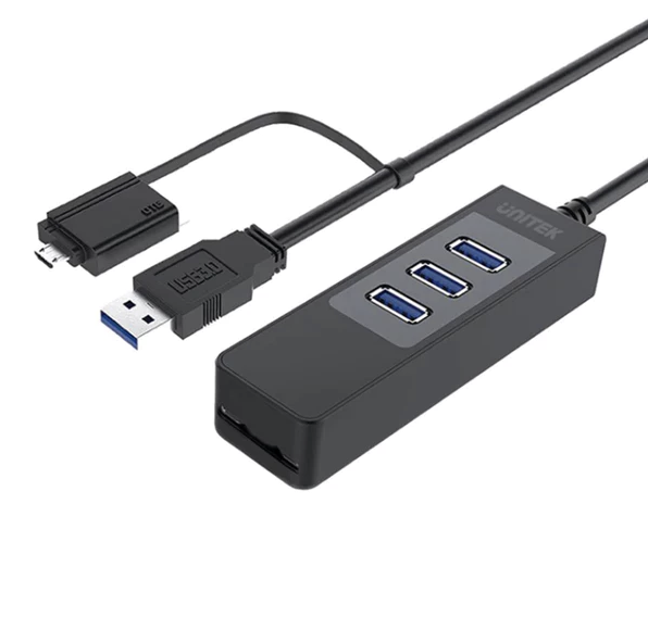 HUB USB 3P 3.0 + SD UNITEK + OTG Y-3048A  HÀNG CHÍNH HÃNG