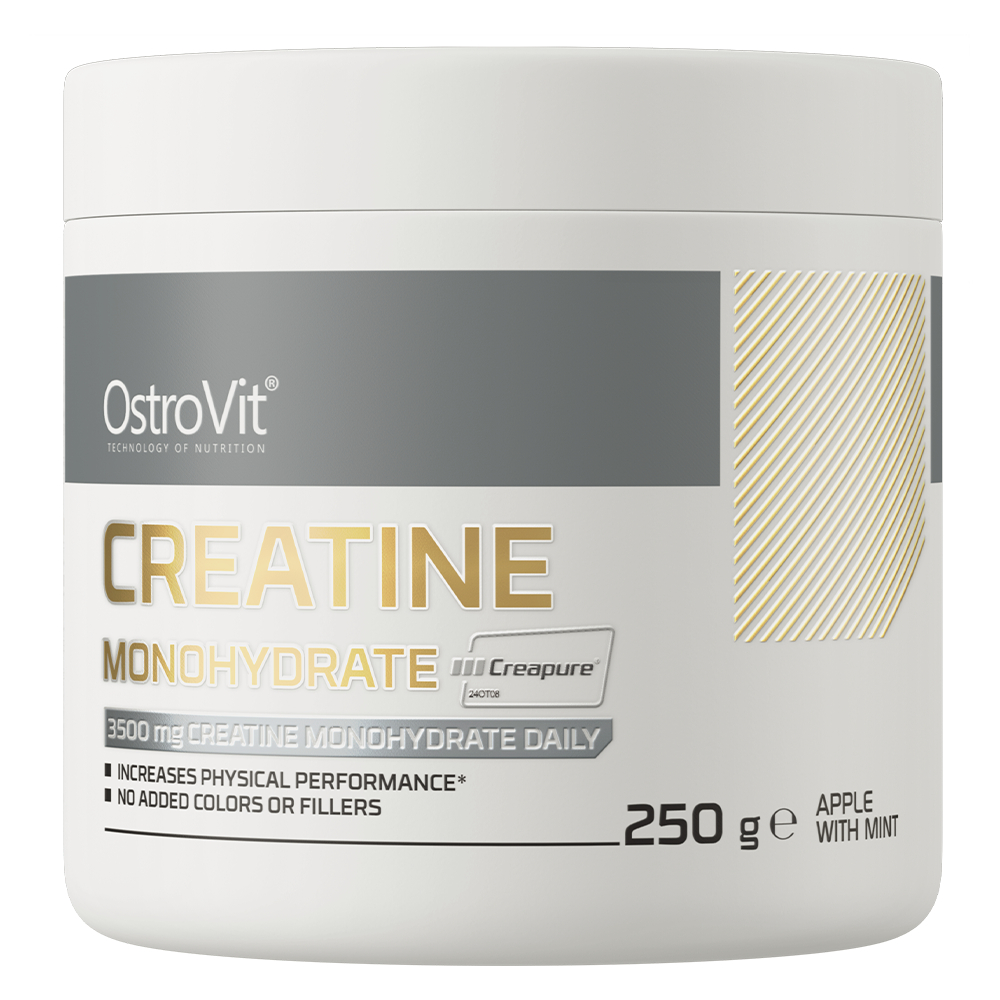 OstroVit Creatine Monohydrate Creapure 250g (71 Lần Dùng) | Creatine Tinh Khiết, Tăng Cường Sức Mạnh và Hiệu Suất Tập Luyện | Nhập Khẩu Ba Lan