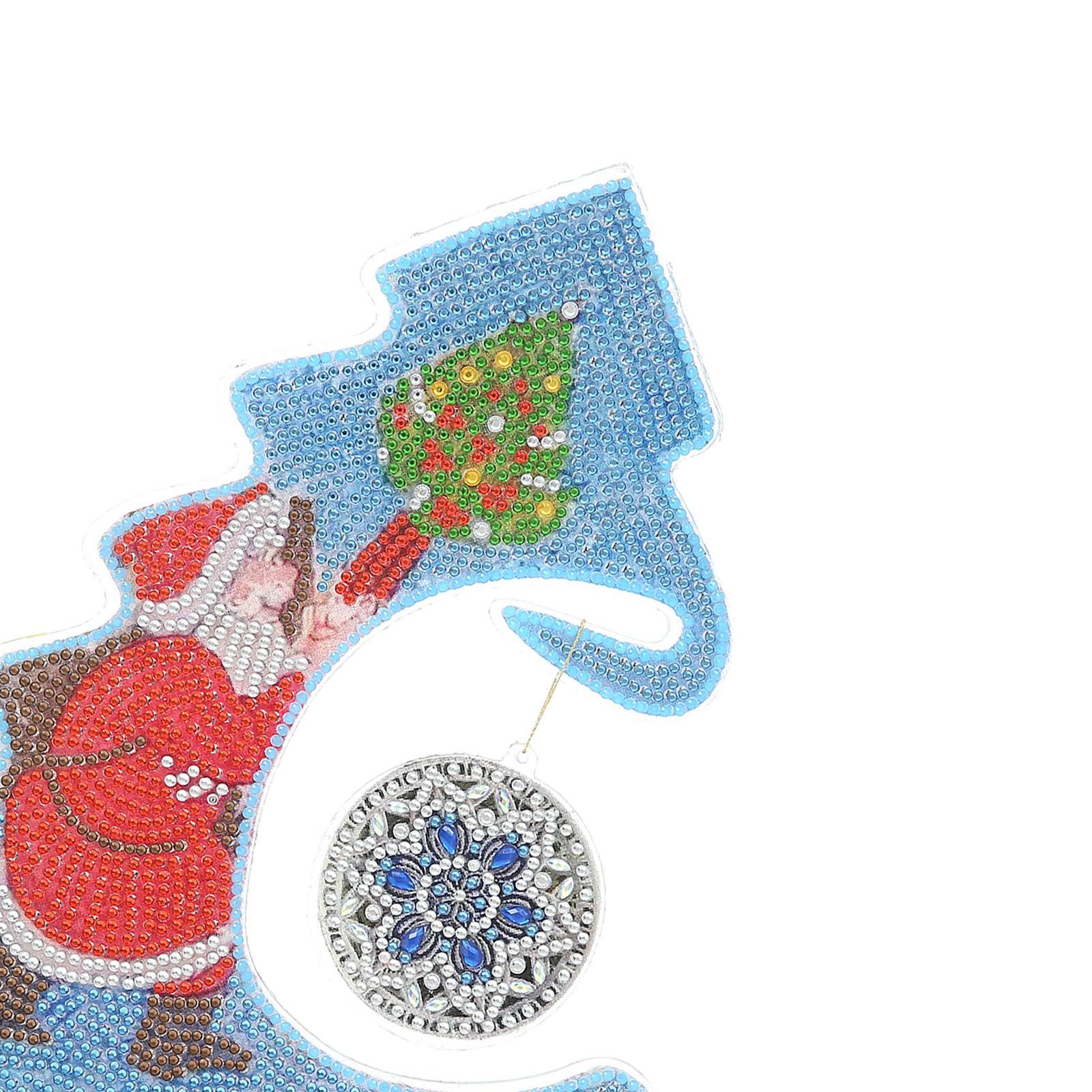 Christmas Tree Decor Rhinestones Ornament Mosaic Craft A