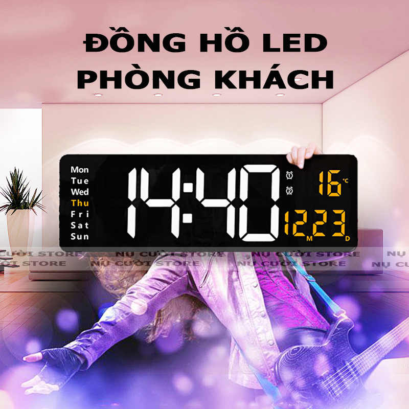 Đồng Hồ Treo Tường Điện Tử; Đồng Hồ Decor Treo Tường; Đồng Hồ Lịch Vạn Niên Treo Tường - Hàng Nhập Khẩu