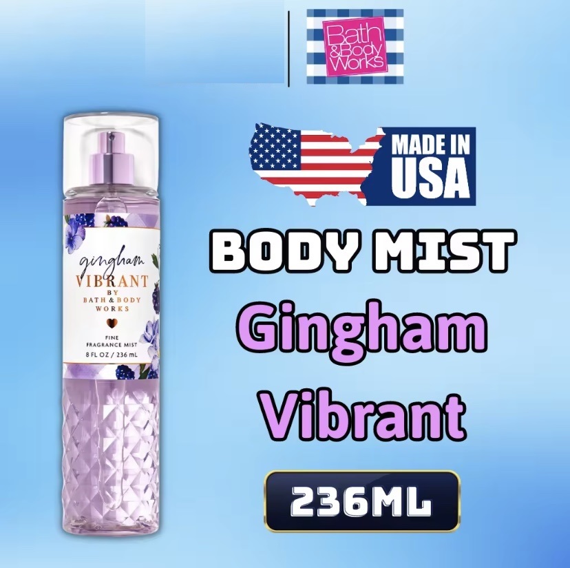 Body Mist Gingham Vibrant - Xịt Thơm Bath and Body Work Gingham Vibrant 236ml