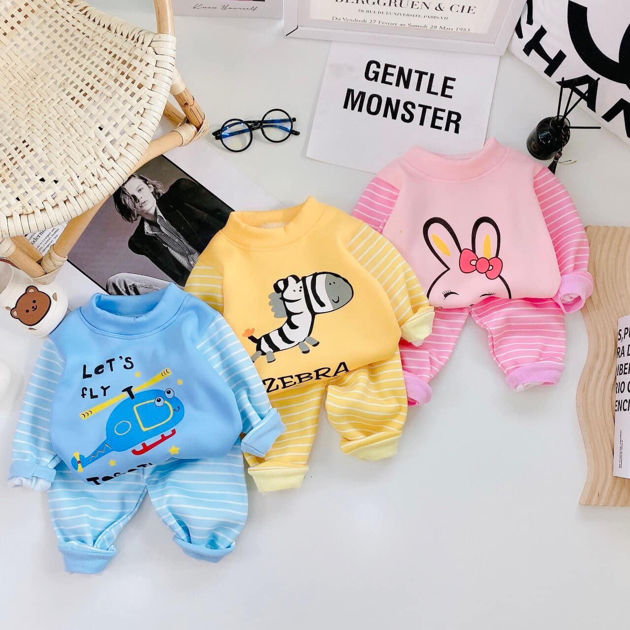 Set bộ nỉ bông cho bé