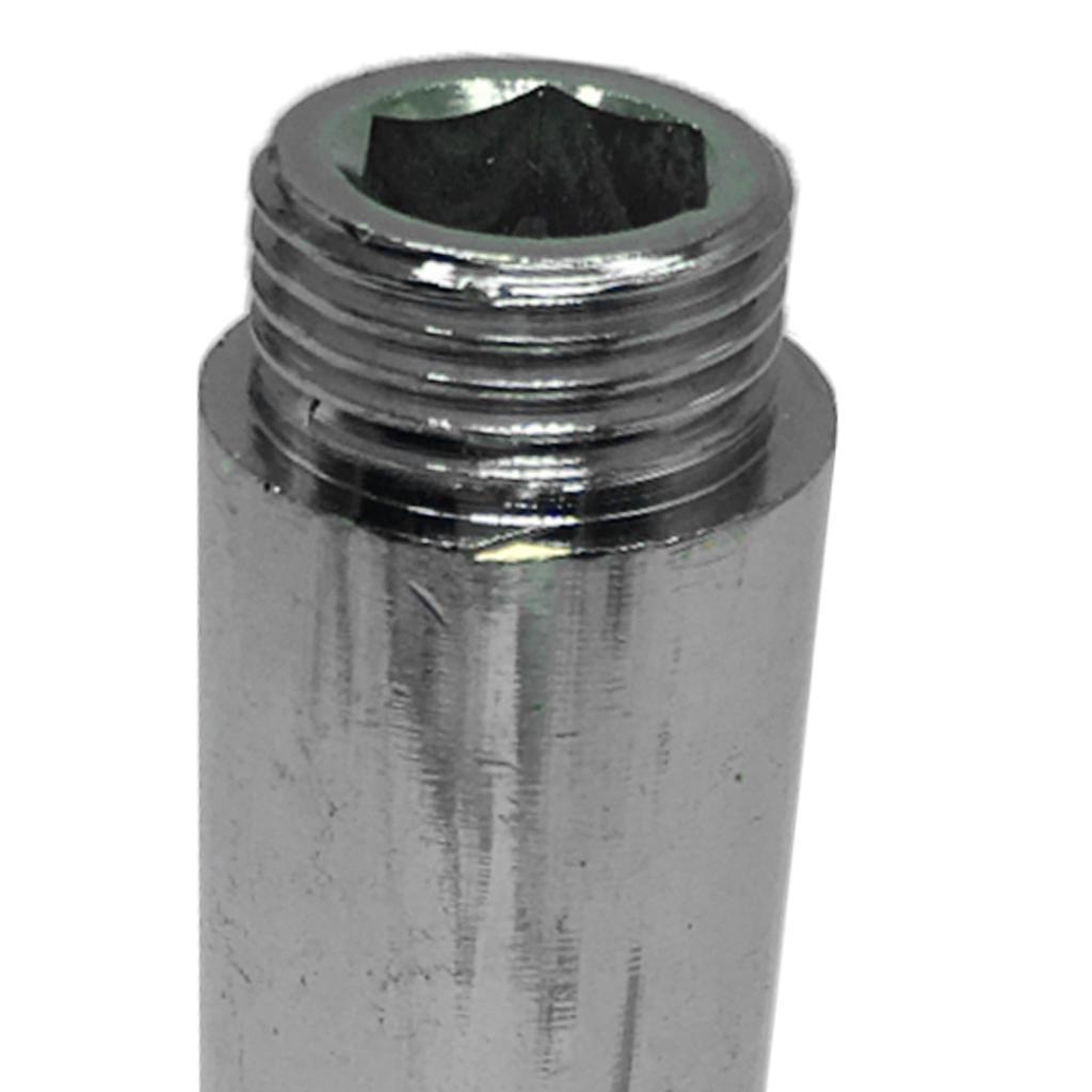 Brass Connector Adapter Male-threaded Water-Oil Connector Internal And External Wire Extension Connector 20mm