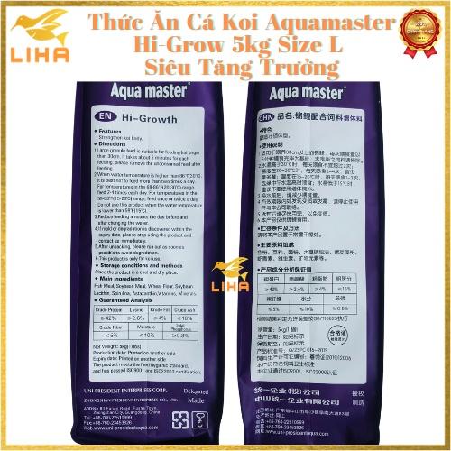 Thức Ăn Cá Koi Aquamaster Hi-Growth 5kg - Cám Cá Koi Siêu Tăng Trưởng