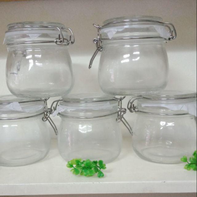 Hũ thủy tinh nắp cài 500ml