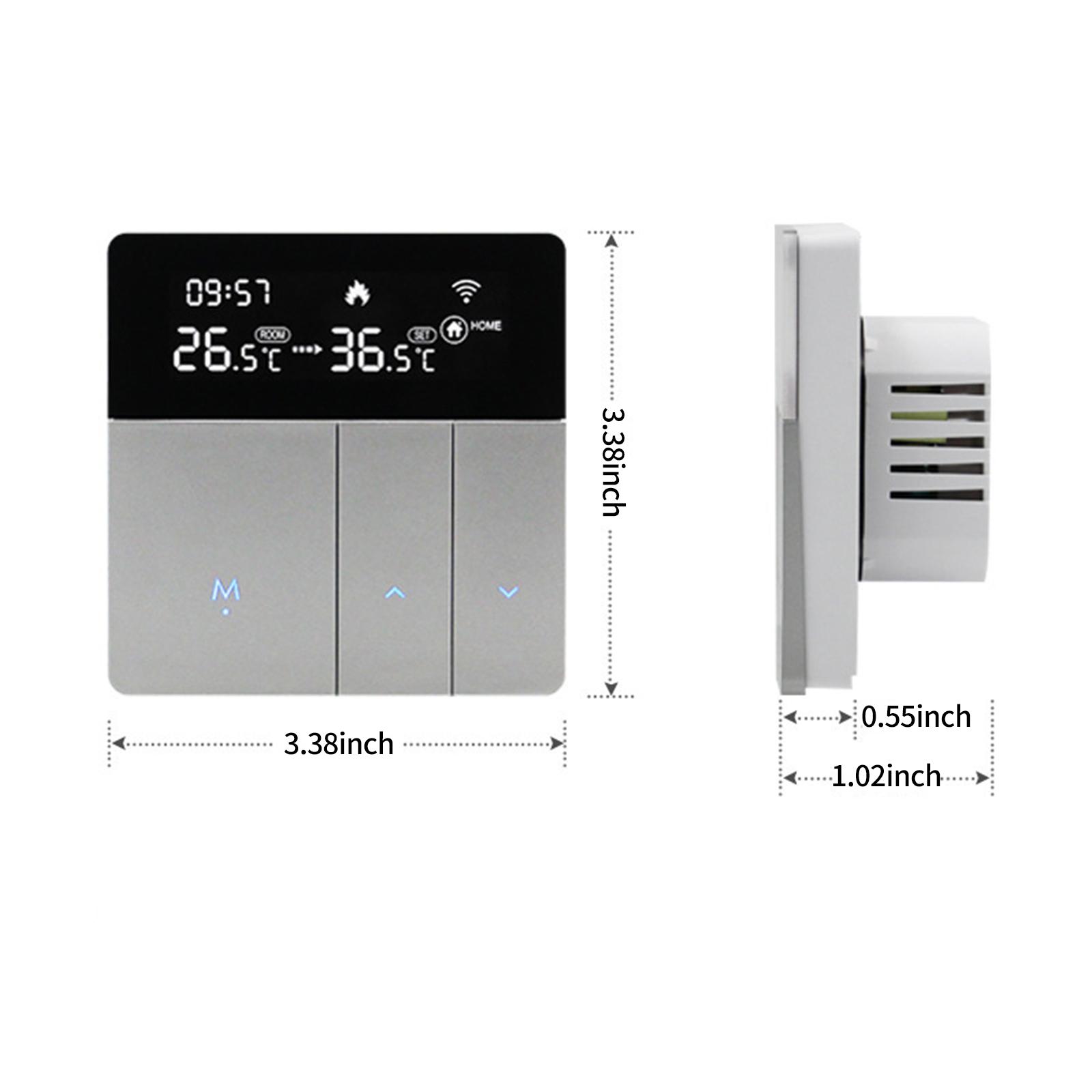 Bộ Điều Nhiệt Thông Minh Wifi Với Màn Hình Lcd Điều Khiển Qua Ứng Dụng & Điều Khiển Bằng Giọng Nói