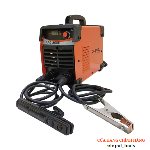 Máy hàn PHIPOL TOOLS ARC-200E chuyên hàn que 3.2 ly, dòng điện 220V, kèm nhiều phụ kiện - Hàng Chính Hãng