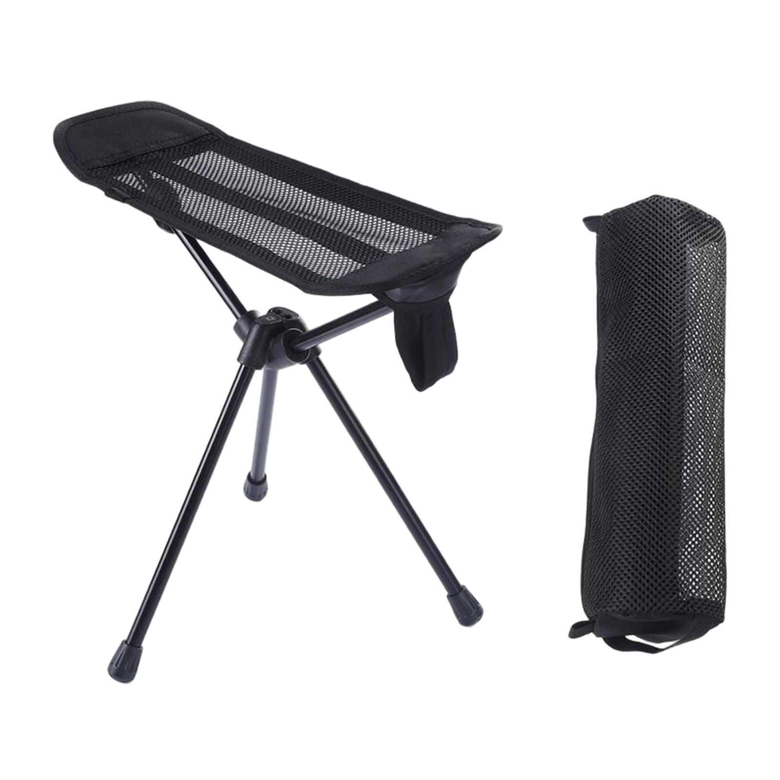 Folding Chair Footrest Portable Fishing Chair Footstool for Camping Hiking
