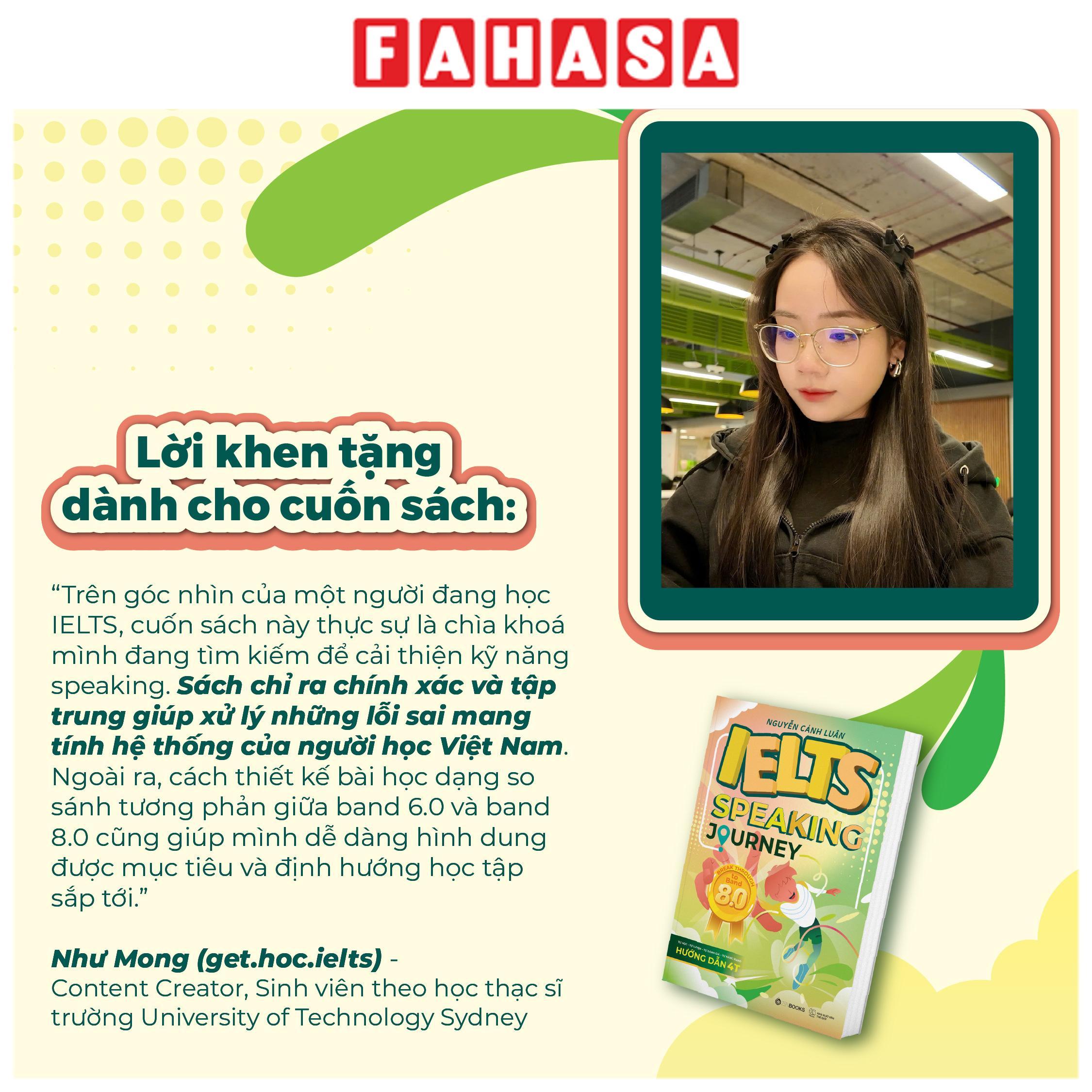 Sách - IELTS Speaking Journey - Break Through To Band 8.0