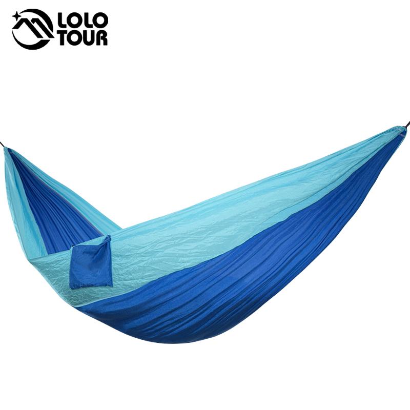 Ngoài Trời Di Động Cắm Trại Vải Dù Váy Ngủ 2 Võng Vườn Xoay Hamac Treo Ghế Flyknit Hamaca Rede Amaca DC12