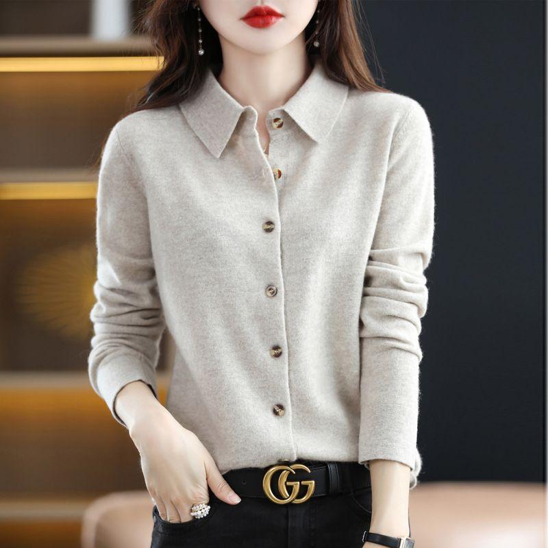 Áo len polo dệt kim hàng Quảng Châu