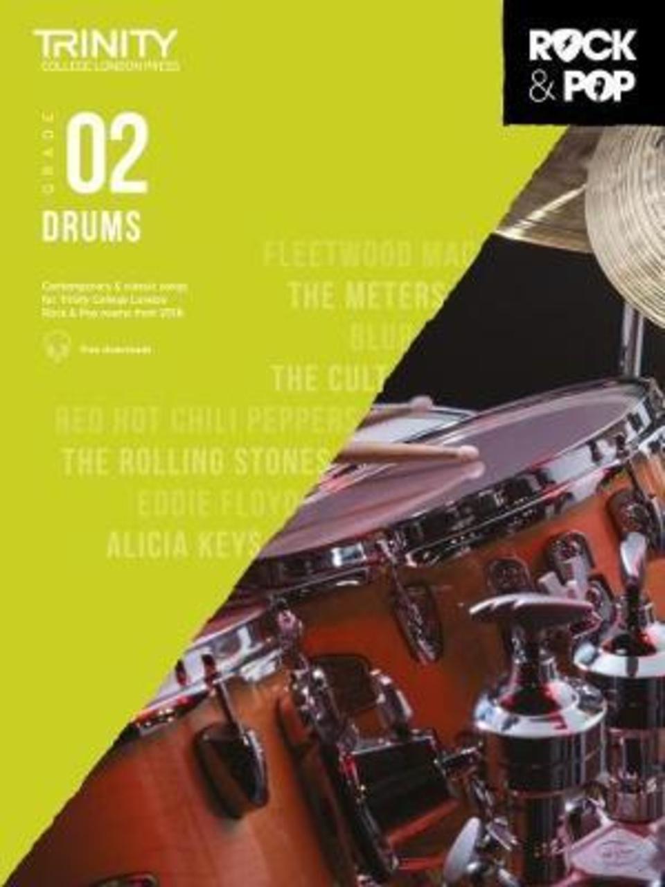 Sách - Trinity College London Rock & Pop 2018 Drums Grade 2 by (UK edition, paperback)