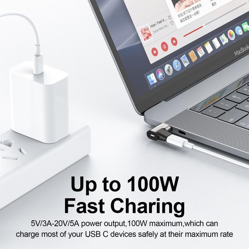 Đầu Chuyển Đổi Sạc FONKEN Sạc Nhanh Type-C USB 3.1 Màu Đen Cho laptop táo