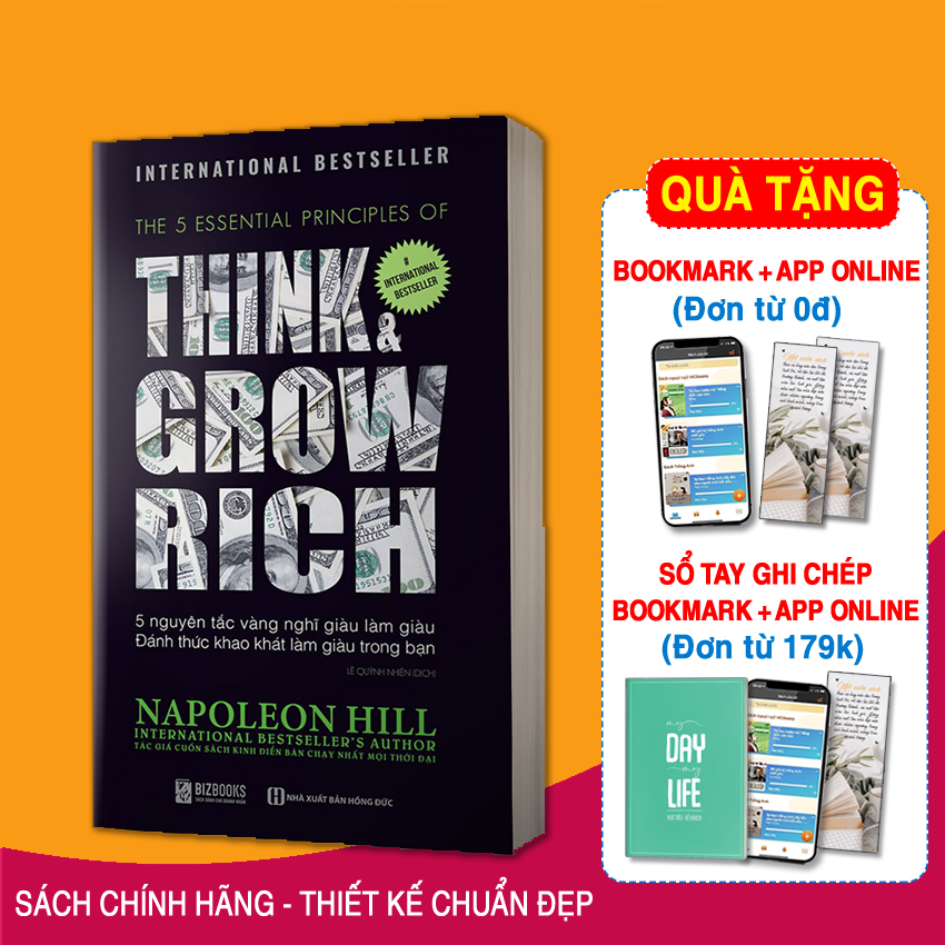 5 nguyên tắc vàng nghĩ giàu làm giàu - Đánh thức khao khát làm giàu trong bạn_ think grow rich _ sách_ Sách hay mỗi ngày 