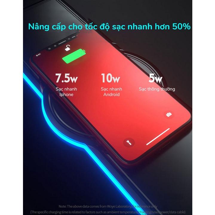 Lót Bàn Làm Việc Kiêm Sạc Nhanh Không Dây Đa Năng Corfu