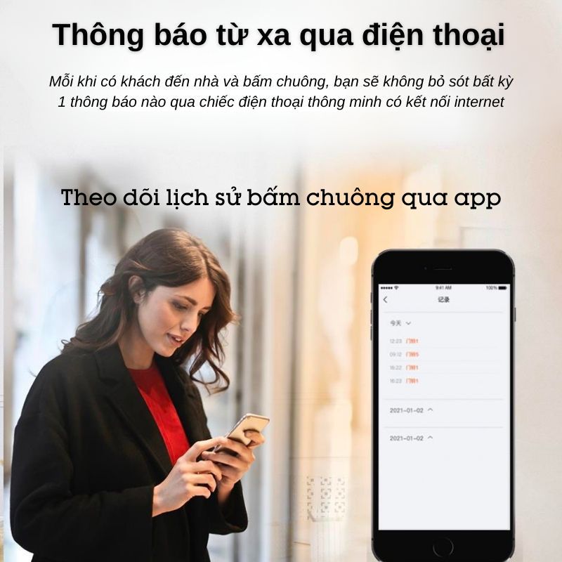 Chuông cửa thông minh wifi không dùng pin Homematic ML001