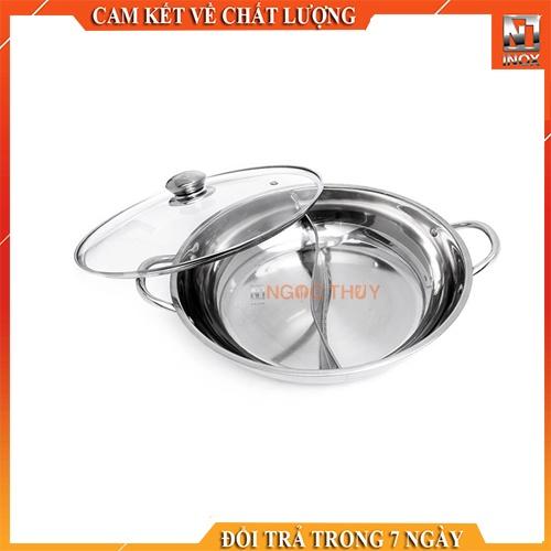 Nồi lẩu inox ngăn đôi