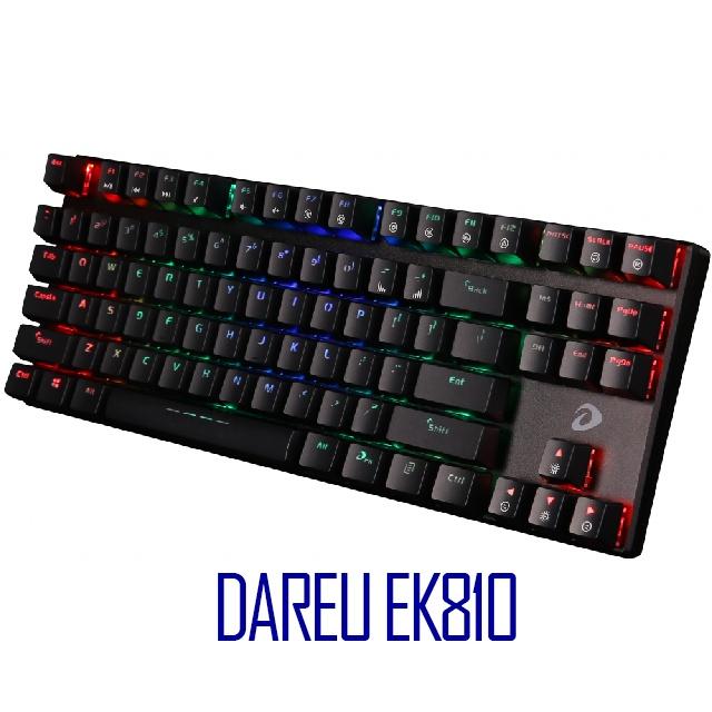 Bàn phím cơ chơi game có dây Led RGB Dareu EK810 hàng chính hãng