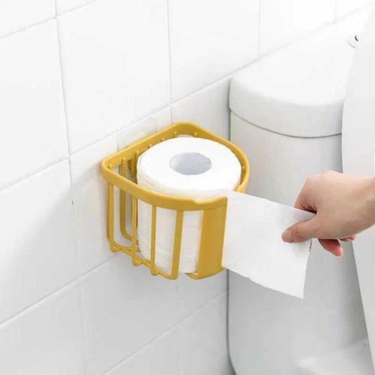 Giỏ nhựa dán tường đựng giấy vệ sinh Giỏ đựng đồ trong phòng tắm