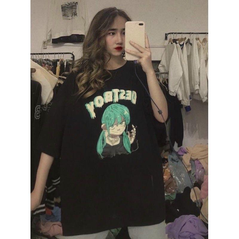 Áo thun form rộng tay lỡ DESTBOY , áo thun unisex nam , áo thun nam cotton dày mịn